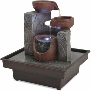 vidaXL Innendurchflussbrunnen mit LED - Entspannende Wasserquelle vidaXL Innendurchflussbrunnen mit LED - Entspannende Wasserquelle