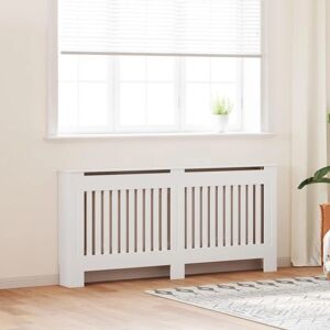 vidaXL Radiator Cover White MDF 172cm Wall Cabinet - Radiator Cover vidaXL Radiator Cover White MDF 172cm Wall Cabinet - Radiator Cover