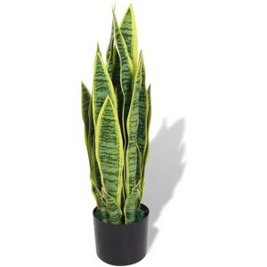 vidaXL Artificial Sansevieria - 65 cm Green Plant with Pot vidaXL Artificial Sansevieria - 65 cm Green Plant with Pot