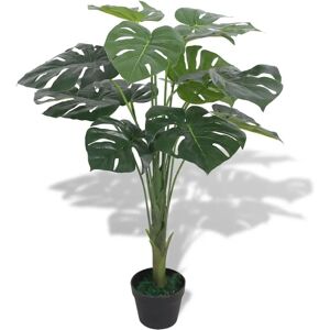 vidaXL Artificial Monstera Plant with Pot 70cm Green - Artificial Monstera Plant vidaXL Artificial Monstera Plant with Pot 70cm Green - Artificial Monstera Plant