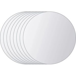 vidaXL 8 carreaux de miroir ronds en verre - Carreaux de miroir vidaXL 8 carreaux de miroir ronds en verre - Carreaux de miroir