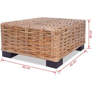 vidaXL Natural Rattan Coffee Table - Coffee Table vidaXL Natural Rattan Coffee Table - Coffee Table