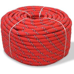 vidaXL Bootsgarn Polypropylen 14 mm 50 m Rot - Boot Rope vidaXL Bootsgarn Polypropylen 14 mm 50 m Rot - Boot Rope