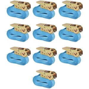 vidaXL Ratchet Tie Down Straps 4m x 25mm - Cargo Securing vidaXL Ratchet Tie Down Straps 4m x 25mm - Cargo Securing