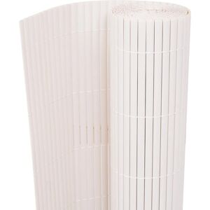 vidaXL Double-Sided Garden Fence 90x300 cm White - Garden Fence vidaXL Double-Sided Garden Fence 90x300 cm White - Garden Fence