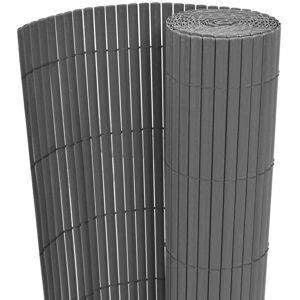 vidaXL Nova Double-Sided Garden Fence - 90x500 cm - Grey - Garden Fence vidaXL Nova Double-Sided Garden Fence - 90x500 cm - Grey - Garden Fence