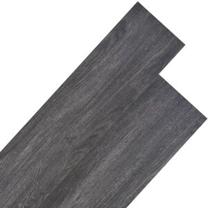 vidaXL Black White PVC Flooring Planks - 5.26 m² vidaXL Black White PVC Flooring Planks - 5.26 m²