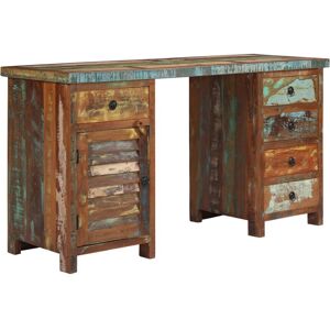 vidaXL Pedestal Bureau van gerecycled hout - Kantoormeubilair vidaXL Pedestal Bureau van gerecycled hout - Kantoormeubilair