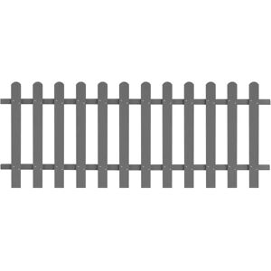 vidaXL Picket Fence WPC 200x80 cm - Garden Barrier - Durable & Adjustable vidaXL Picket Fence WPC 200x80 cm - Garden Barrier - Durable & Adjustable