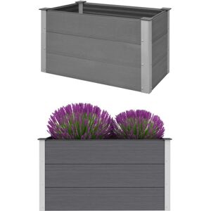 vidaXL Garden Raised Bed WPC 100x50x54 cm Grey - Garden Raised Bed vidaXL Garden Raised Bed WPC 100x50x54 cm Grey - Garden Raised Bed