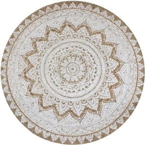 vidaXL 90cm Round Braided Jute Area Rug - Natural Home Decor vidaXL 90cm Round Braided Jute Area Rug - Natural Home Decor
