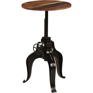 vidaXL Massief Hout Afvalhout Bar Tafel 60x(76-110) cm vidaXL Massief Hout Afvalhout Bar Tafel 60x(76-110) cm