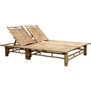 vidaXL Double Sun Lounger Bamboo vidaXL Double Sun Lounger Bamboo