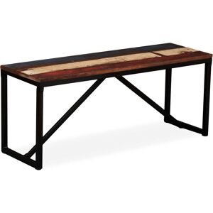 vidaXL Reclaimed Wood Bench 110x35x45 cm - Industrial Vintage Style vidaXL Reclaimed Wood Bench 110x35x45 cm - Industrial Vintage Style