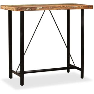 vidaXL Solid Reclaimed Wood Bar Table - Kitchen Dining Furniture vidaXL Solid Reclaimed Wood Bar Table - Kitchen Dining Furniture
