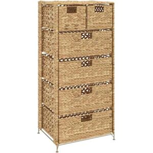Nnevl Brown Storage Unit with 6 Baskets - Storage Unit Nnevl Brown Storage Unit with 6 Baskets - Storage Unit
