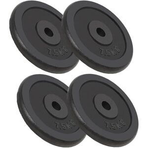 vidaXL 4x Weight Plates 4x7.5 kg Cast Iron Fitness Gym - Weight Plates vidaXL 4x Weight Plates 4x7.5 kg Cast Iron Fitness Gym - Weight Plates