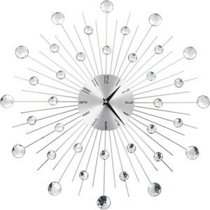 vidaXL Wall Clock with Quartz Movement Modern Design 50 cm - silver vidaXL Wall Clock with Quartz Movement Modern Design 50 cm - silver