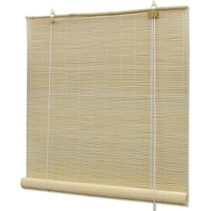 vidaXL Bamboo Roller Blind 100x220cm Natural Window Covering vidaXL Bamboo Roller Blind 100x220cm Natural Window Covering