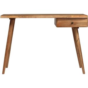 vidaXL 245666 Solid Acacia Wood Desk - Retro Design - 110x50x76cm vidaXL 245666 Solid Acacia Wood Desk - Retro Design - 110x50x76cm