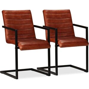 Maisonchic Modell - Retro Leder Esszimmerstühle - Esszimmerstühle Maisonchic Modell - Retro Leder Esszimmerstühle - Esszimmerstühle