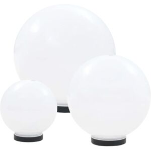 vidaXL LED Bowl Lamp Set 3 Piece Spherical 20/30/40cm PMMA Outdoor Lighting - Lighting Set vidaXL LED Bowl Lamp Set 3 Piece Spherical 20/30/40cm PMMA Outdoor Lighting - Lighting Set