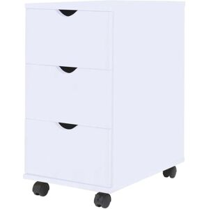 vidaXL Drawer Unit White Home Storage Cabinet Organiser Nightstand Furniture vidaXL Drawer Unit White Home Storage Cabinet Organiser Nightstand Furniture