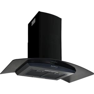 vidaXL Vægmonteret Rustfrit Stål Emhætte - 90cm - Sort vidaXL Vægmonteret Rustfrit Stål Emhætte - 90cm - Sort