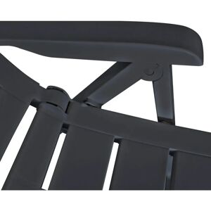 vidaXL 3 Piece Bistro Set Plastic - Anthracite vidaXL 3 Piece Bistro Set Plastic - Anthracite