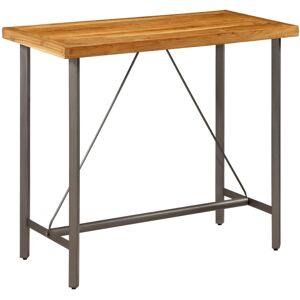 vidaXL Recyceltes Teak Bar-Tisch - Industrieller Stil vidaXL Recyceltes Teak Bar-Tisch - Industrieller Stil