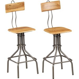 vidaXL Tabouret en teck recyclé - Tabouret de bar - Publicité vidaXL Tabouret en teck recyclé - Tabouret de bar - Publicité