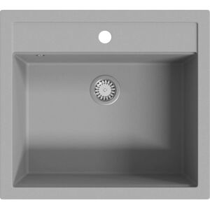 vidaXL Granite Kitchen Sink Single Basin Grey - Kitchen Sink vidaXL Granite Kitchen Sink Single Basin Grey - Kitchen Sink