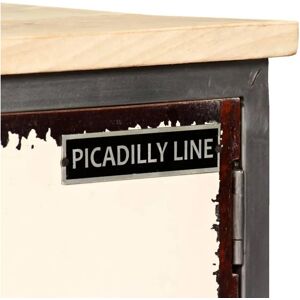 vidaXL Mango Wood Steel TV Cabinet - Entertainment Centre vidaXL Mango Wood Steel TV Cabinet - Entertainment Centre