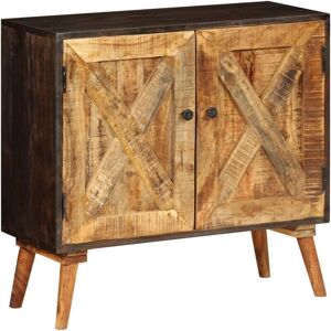 vidaXL Solid Mango Wood Sideboard - 85x30x75cm Home Storage Cabinet vidaXL Solid Mango Wood Sideboard - 85x30x75cm Home Storage Cabinet