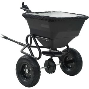 vidaXL Tow Behind Salt Spreader PVC and Steel 125x74x79cm 45L Lawn Fertiliser - Salt Spreader vidaXL Tow Behind Salt Spreader PVC and Steel 125x74x79cm 45L Lawn Fertiliser - Salt Spreader