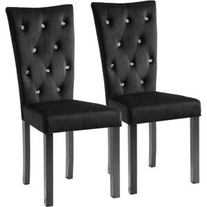 VidaXL 246486 Fløjl spisestuestole - Elegant, Komfortabel, Sæt af 2 VidaXL 246486 Fløjl spisestuestole - Elegant, Komfortabel, Sæt af 2