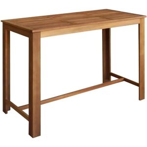vidaXL Solid Acacia Wood Bar Table - 150x70x105cm - Kitchen Dining Room Furniture vidaXL Solid Acacia Wood Bar Table - 150x70x105cm - Kitchen Dining Room Furniture