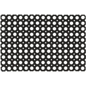 vidaXL 22 mm Black Rubber Doormat - Indoor/Outdoor Floor Carpet Set of 5 vidaXL 22 mm Black Rubber Doormat - Indoor/Outdoor Floor Carpet Set of 5