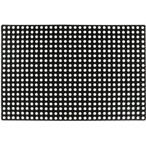 vidaXL Black Rubber Entrance Floor Mat - Floor Mat vidaXL Black Rubber Entrance Floor Mat - Floor Mat