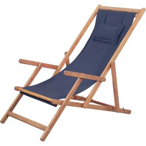 vidaXL Klappbarer Gartenstuhl Blau - Gartenstuhl vidaXL Klappbarer Gartenstuhl Blau - Gartenstuhl