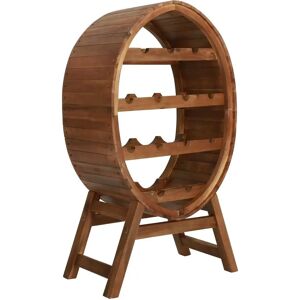vidaXL Solid Acacia Wood Wine Rack 13 Bottles - Wine Storage vidaXL Solid Acacia Wood Wine Rack 13 Bottles - Wine Storage