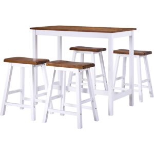 Ensemble de Mobilier de Cuisine et Salle à Manger vidaXL - Table et Tabourets en Bois Massif - Publicité Ensemble de Mobilier de Cuisine et Salle à Manger vidaXL - Table et Tabourets en Bois Massif - Publicité