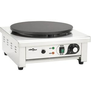 vidaXL Crêpière électrique - 40 cm - 3000 W - acier inoxydable vidaXL Crêpière électrique - 40 cm - 3000 W - acier inoxydable