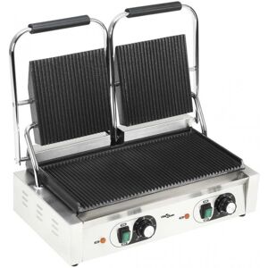 vidaXL Kaksinkertainen uritettu panini-grilli - 3600 W - Ruostumaton teräs - 57x30.5x20 cm - Grilli vidaXL Kaksinkertainen uritettu panini-grilli - 3600 W - Ruostumaton teräs - 57x30.5x20 cm - Grilli