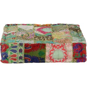 VidaXL Pouf Patchwork Vert Fait Main - Pouffe/Ottoman - Publicité VidaXL Pouf Patchwork Vert Fait Main - Pouffe/Ottoman - Publicité