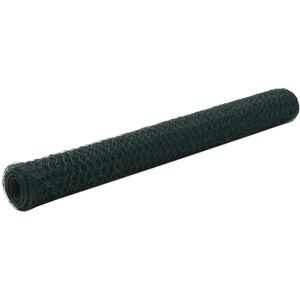 vidaXL Green Chicken Wire Fence - 1.2m Mesh Roll for Poultry & Garden vidaXL Green Chicken Wire Fence - 1.2m Mesh Roll for Poultry & Garden
