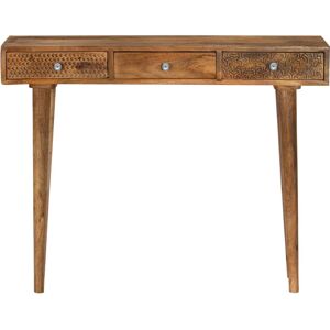 vidaXL Mango Wood Console Table - Rustic Style Entryway Furniture vidaXL Mango Wood Console Table - Rustic Style Entryway Furniture
