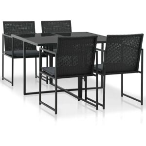 VIDA XL - vidaXL950187 - Zwart - Rattan PE - Tuinset VIDA XL - vidaXL950187 - Zwart - Rattan PE - Tuinset