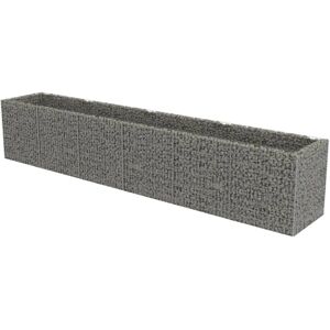 vidaXL Galvanized Steel Raised Bed - 540x90x100 cm vidaXL Galvanized Steel Raised Bed - 540x90x100 cm
