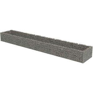 vidaXL Galvanised Steel Gabion Raised Bed - 540x90x50 cm vidaXL Galvanised Steel Gabion Raised Bed - 540x90x50 cm